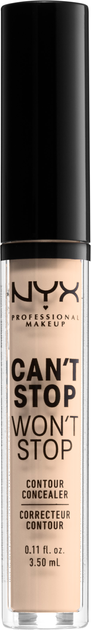 NYX Professional Makeup Can`t Stop Won`t Stop Korektor 04 Light Ivory 3,5 ml (800897168575) - obraz 1