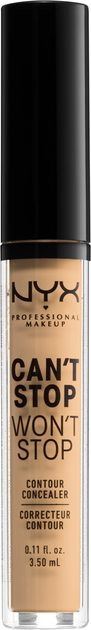 Консилер для обличчя NYX Professional Makeup Can`t Stop Won`t Stop Concealer 08 True Beige 3.5 мл (0800897168612) - зображення 1