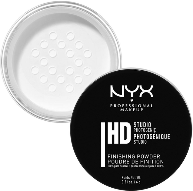 Пудра для обличчя NYX Professional Makeup Studio Finishing 6 г SFP01 Translucent Finish мінеральна (800897816360) - зображення 4