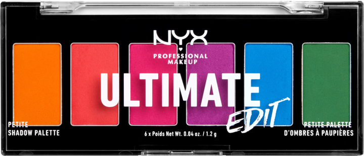 Тіні для повік NYX Professional Makeup Ultimate Edit Pet Shdw Pal 02 Bright 6 Х 1.2 г (800897182588) - зображення 1