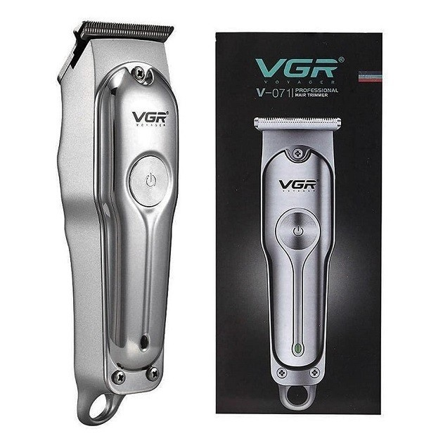 Машинка для стрижки волос аккумуляторная VGR V-071 триммер для бороды и усов - изображение 5