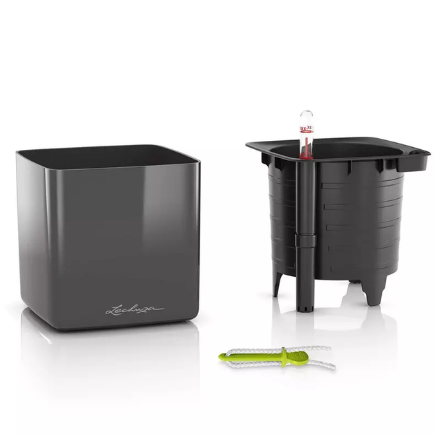 Вазон Lechuza Cube Glossy 16 Белый - изображение 4