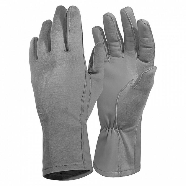 Вогнетривкі рукавички Pentagon Long Cuff Pilot Gloves P20011 Medium, Wolf-Grey (Сірий) - зображення 1