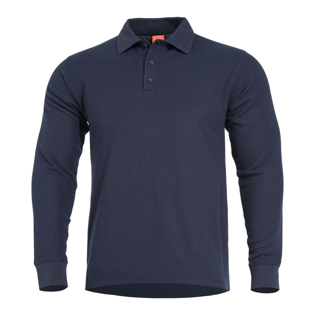 Тактичне поло на довгий рукав Pentagon ANIKETOS LONG POLO K09013 X-Large, Синій (Navy) - зображення 1