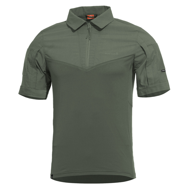 Рубашка под бронежилет Pentagon RANGER SHORT ARM SHIRT K02013-SH Small, Camo Green (Сіро-Зелений) - изображение 1