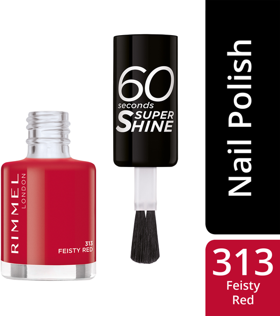 Лак для нігтів Rimmel 60 Seconds 313 Feisty Red 8 мл (3614229326918) - зображення 2