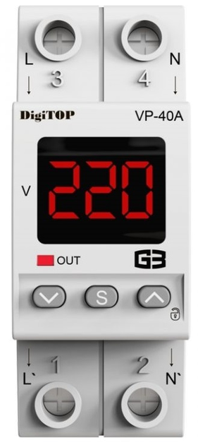 Реле напруги DigiTOP VP-40A M2R - зображення 2