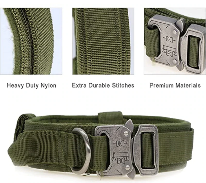 Тактический ошейник Primo DOG для собак, размер L (45-55см) - Army Green - изображение 4