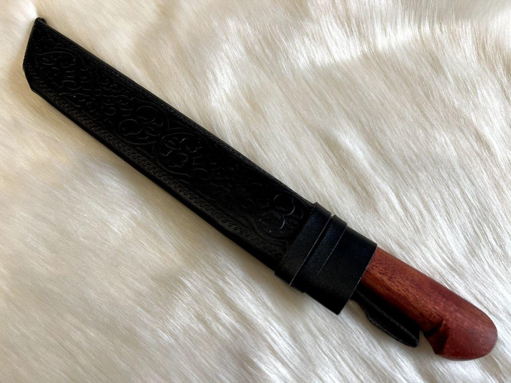 Національний узбецький ніж-пчак з дерев'яною рукояттю 32 см Гранд Презент 016Дерево - зображення 2