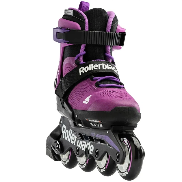 Детские ролики Rollerblade Microblade 2023 33-36,5 Черный-Фиолетовый - изображение 2