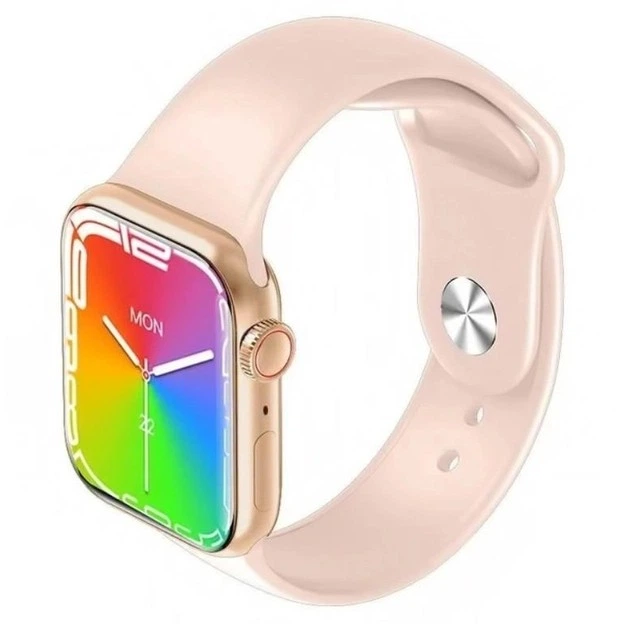 Умные Cмарт-часы Smart Watch 8 серии GS8 Mini 41mm с безрамочным дисплеем и украинским языком Золотой - изображение 4