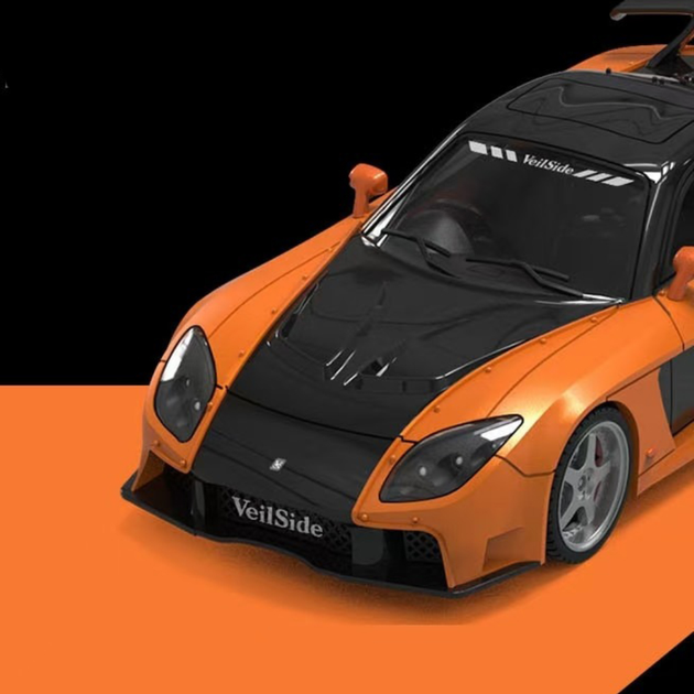 Модель машины Mazda RX 7 Форсаж 1:64 металлическая с