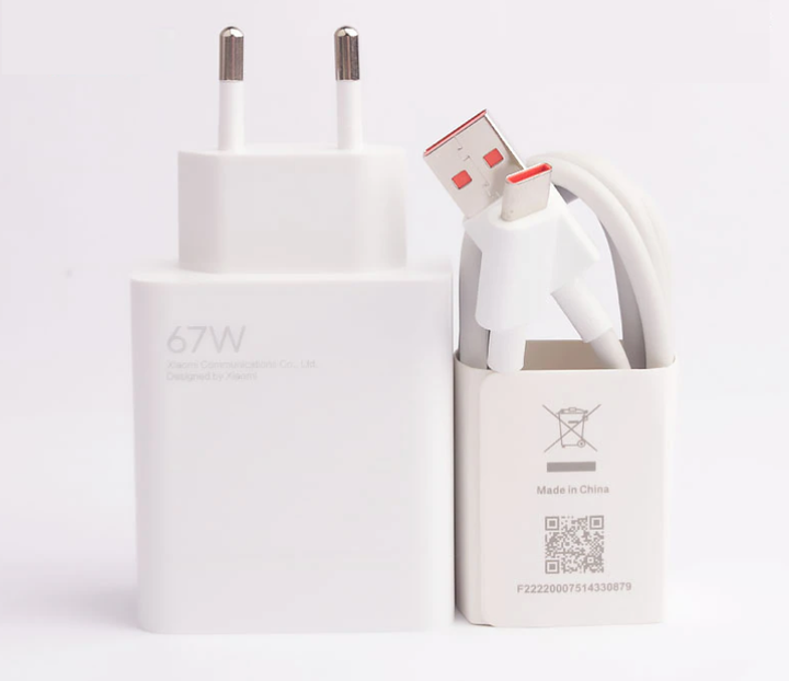 Зарядное устройство+кабель Mi Turbo Charge 67W USB Power Adapter для Xiaomi (017091) (white) - Фото 3 Зарядное устройство+кабель Mi Turbo Charge 67W USB Power Adapter для Xiaomi (017091) (white) - изображение 3