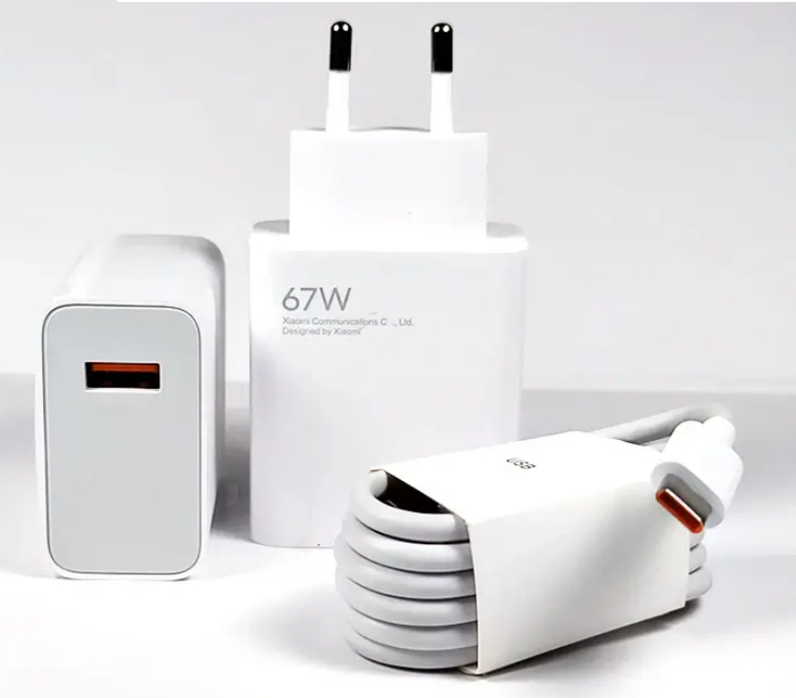 Зарядное устройство+кабель Mi Turbo Charge 67W USB Power Adapter для Xiaomi (017091) (white) - Фото 4 Зарядное устройство+кабель Mi Turbo Charge 67W USB Power Adapter для Xiaomi (017091) (white) - изображение 4