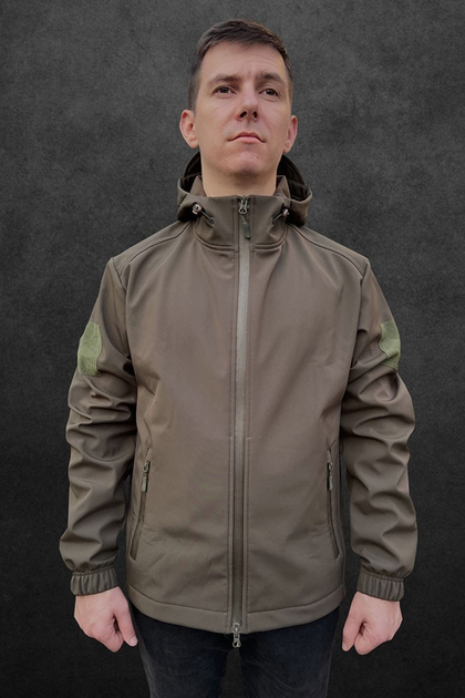 Куртка Тактическая Softshell Tactic (Олива) 46 - изображение 1