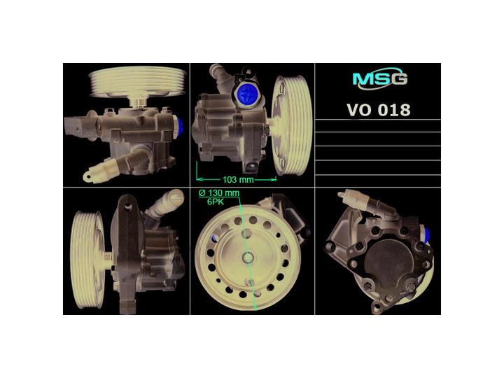 Насос ГУР новий LAND ROVER FREELANDER 2 06-;VOLVO S80 II 06-,V70 III 07-,XC60 08-,XC70 II 07- - зображення 1