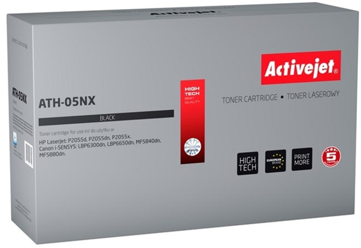 Toner Activejet Supreme do HP 05X CE505X, Canon CRG-719H Black (ATH-05NX) - obraz 1