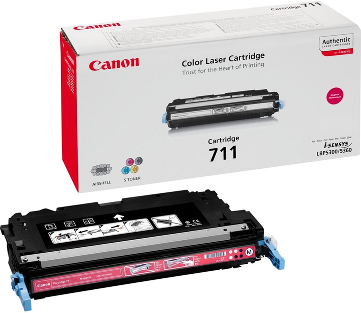 Toner Canon CRG-711 1658B002 Magenta - obraz 1