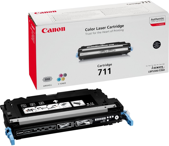 Toner Canon CRG-711 1660B002 Black - obraz 1