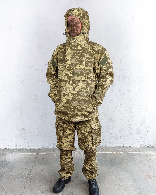 Куртка парка анорак військова форма бавовна 100% камуфляж піксель ЗСУ МM14 48-50, зріст 3/4 - зображення 2