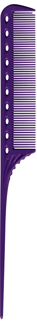 Grzebień z miękkim końcem Y.S.Park Professional 101 Tail Comb Deep Purple (4981104364273) - obraz 1