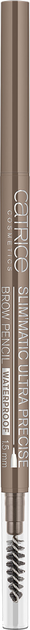 Kredka do brwi Catrice Slim'Matic Ultra Precise Brow Pencil Waterproof 0.05 g 030 - Dark (4251232227284) - obraz 1