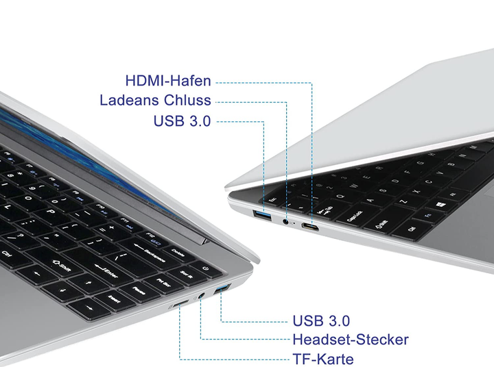 Ноутбук 14" AOCWEI A2 Intel Celeron N3350 RAM 6GB eMMC 64GB Windows 10 - изображение 4