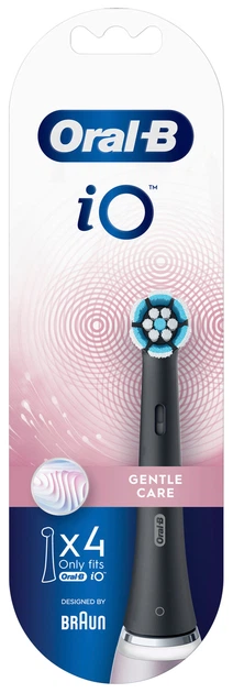 Końcówki do szczoteczki elektrycznej Oral-B iO Gentle Care, 4 szt. czarne (4210201419082) - obraz 2
