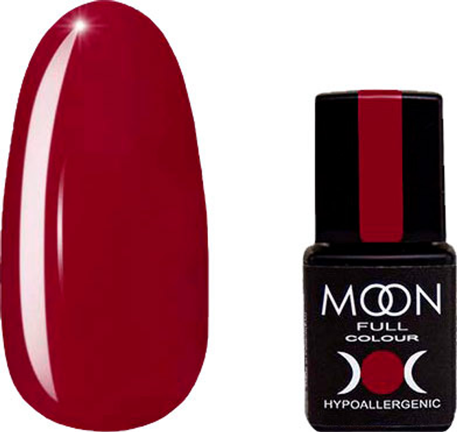 Гель-лак Moon Full color gel polish №141 глубокий красно-пурпурный 8 мл ...
