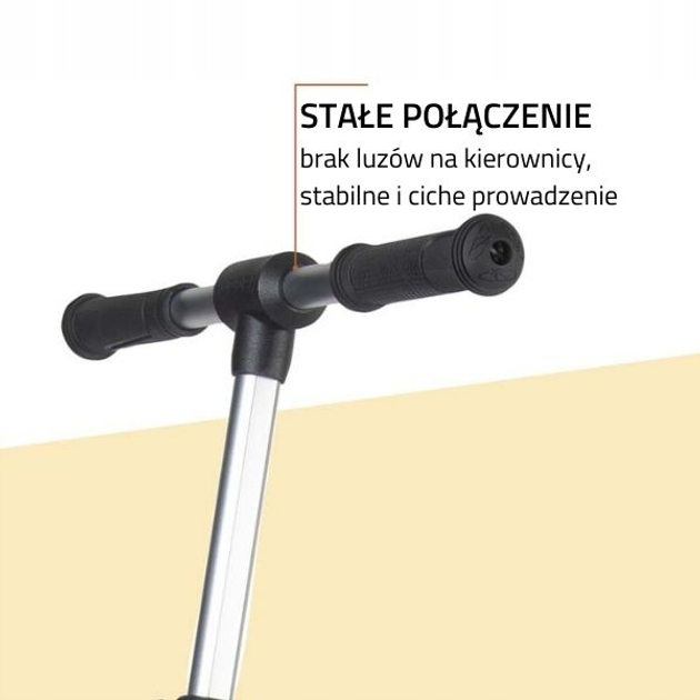 Hulajnoga dziecięca Hudora BigWheel 215 Beżowa (14127/00) - obraz 3
