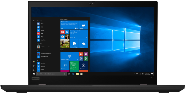 Ноутбук 15.6" Lenovo ThinkPad T590 Gaming Intel Core i7-8565U RAM 16GB SSD 1TB GeForce MX250 Windows 11 Ovеr Stоск g2 - зображення 2