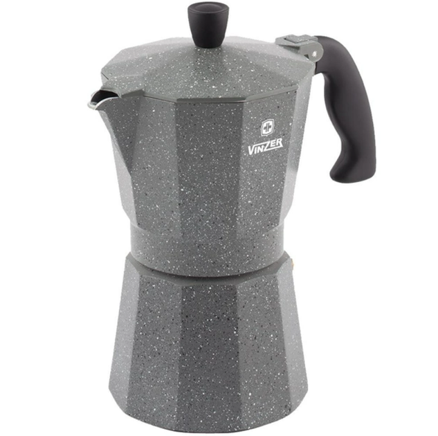 Гейзерна кавоварка 120 мл Vinzer Moka Granito на 3 чашки (50397) - зображення 2
