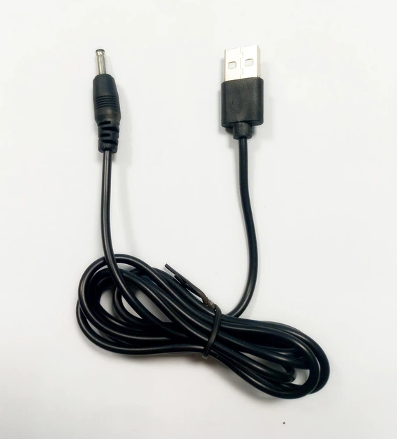 Кабель живлення USB - DC 3.5мм х 1.35мм 1 метр для заряджання для роутера тд - зображення 2