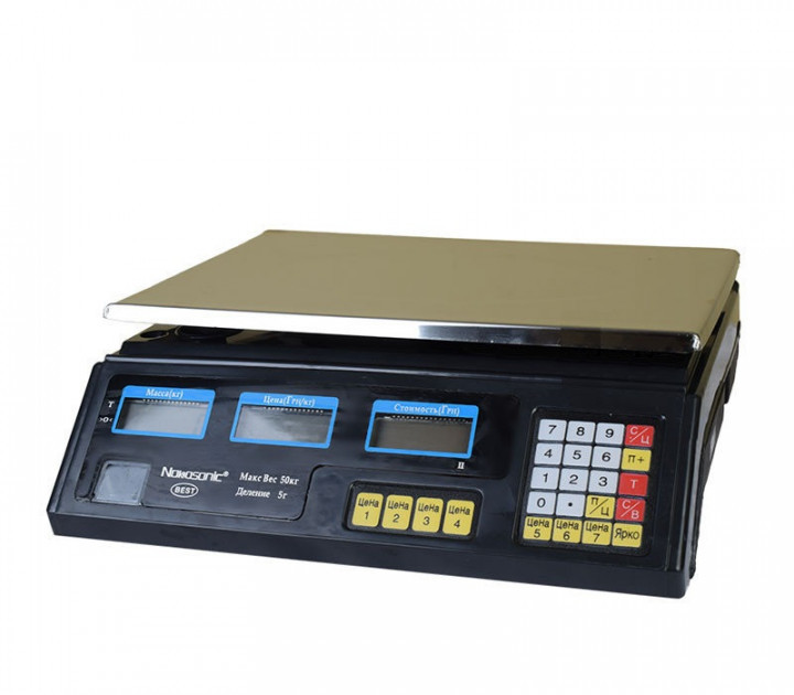 Весы торговые до 40 кг электронные Nokasonic NK-50 Черный (ICL44 ...