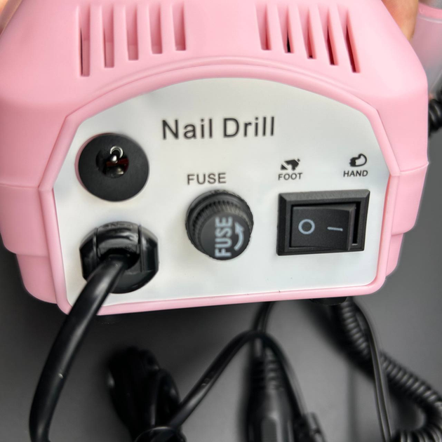 Фрезер для маникюра Nail Drill ZS-601 PRO 45000 об/мин 65 Вт Розовый - изображение 2