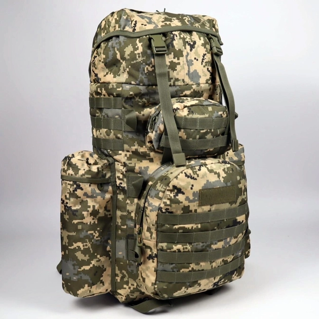 Тактический рюкзак Cordura 1000 D 80 л Пиксель - изображение 1