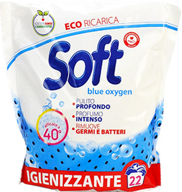 Универсальный стиральный порошок biochimica Soft Blue oxygen с активным ...