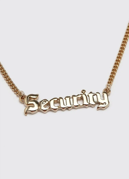 Цепочка с надписью Security No brand Золотистая 10766 - изображение 3