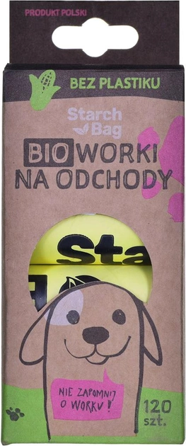 Worki Starch Bag Kompostowalne BIOworki 8x15 szt Zielone (DLZSRHNSP0004) - obraz 1