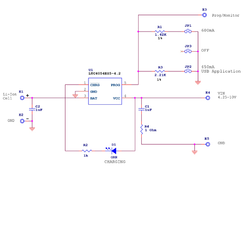 Чіп LTC4054 LTH7 10ШТ SOT23-5 Контролер заряду Li-ion акумуляторів - зображення 2