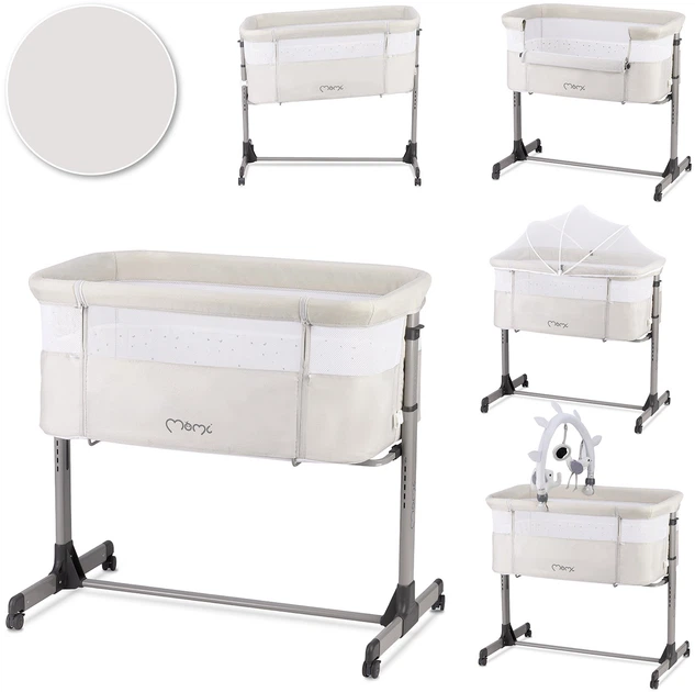Приставная Кроватка MoMi Revo Light grey (LOZE00022) - изображение 3