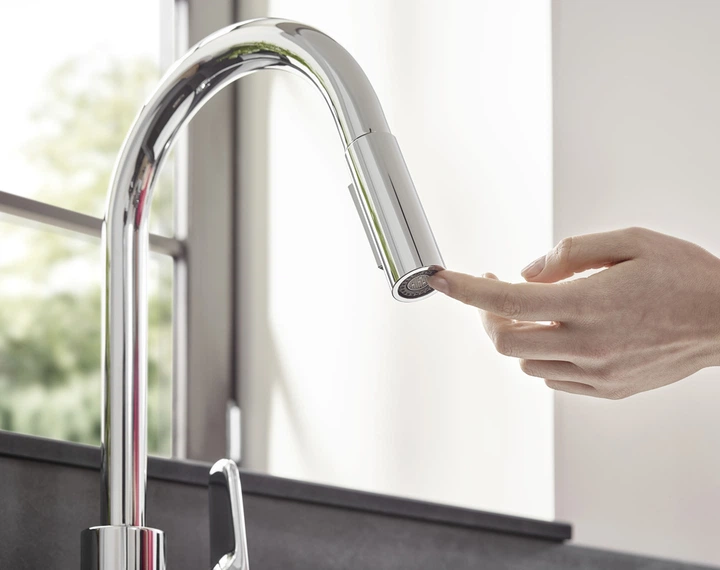 Смеситель-кран кухонный HANSGROHE Focus 31815000 с выдвижным изливом 2 режима - изображение 17