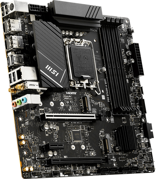 Материнская плата MSI PRO B760M-A Wi-Fi (s1700, Intel B760, PCI-Ex16) - изображение 3