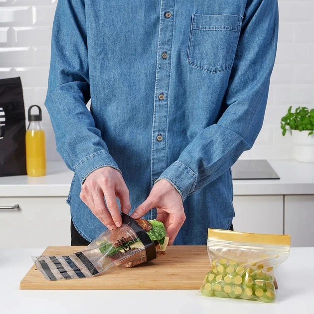 Пакеты для заморозки с замком zip-lock IKEA ISTAD 60шт - Фото 3 Пакеты для заморозки с замком zip-lock IKEA ISTAD 60шт - изображение 3