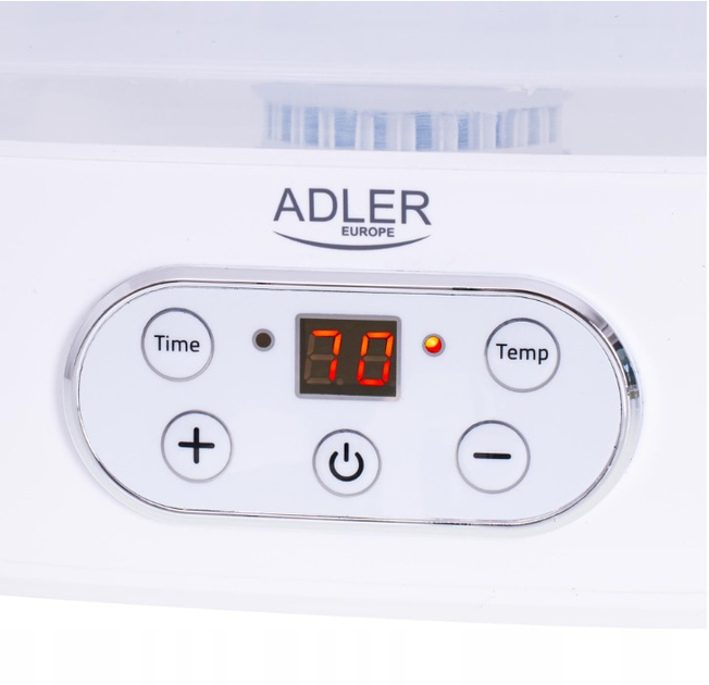 Сушилка пищевая для фруктов овощей грибов Adler AD 6658 550 Вт 5 уровней Белая - изображение 7
