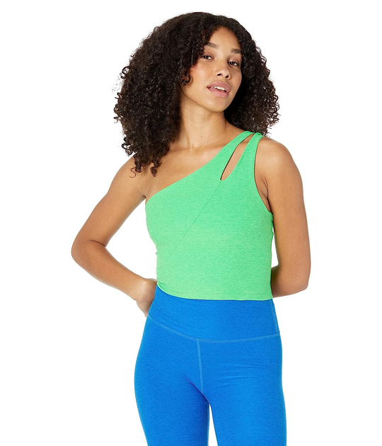 Beyond Yoga Slim Racerback Cropped Tank Honeydew – Pure Barre Edina