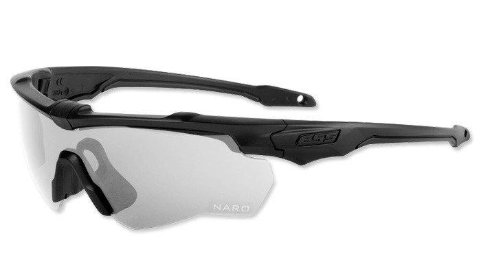 Баллистические, тактические очки ESS Crossblade NARO Unit Issue со сменными линзами:Прозрачная/Smoke Gray. Цвет оправы: Черный. - изображение 1