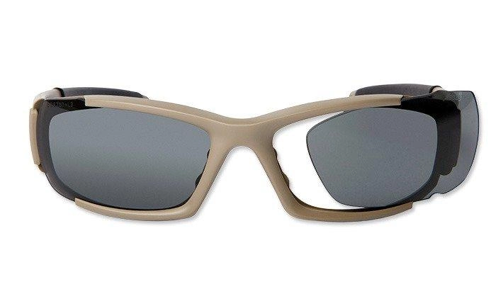 Баллистические, тактические очки ESS CDI с линзами: Прозрачная / Smoke Gray. Цвет оправы: Terrain Tan. - изображение 2