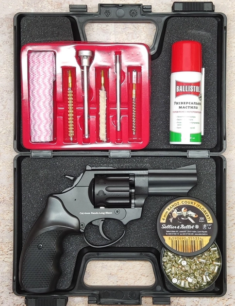 Револьвер под патрон Флобера Ekol Viper 3" Black Full SET - изображение 1