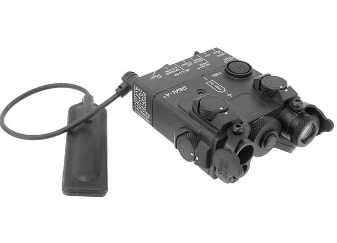 Тактичний Блок ЛЦУ AN/PEQ-15A DBAL-A2 Black З Виносною Кнопкою ІЧ/Білий/Червоний лазер В кейсі - зображення 2